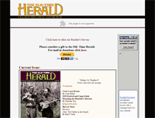 Tablet Screenshot of oldtimeherald.org